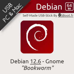 Clé USB Linux Debian 12.6...