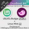 DuoBoot 4 : Clé USB MultiBoot Linux Mint 22 - Ubuntu Budgie 24.04